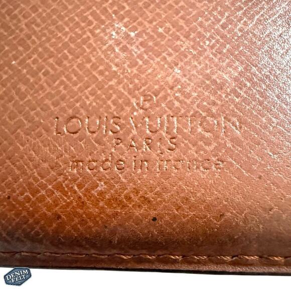 Louis Vuitton Monogram Canvas Bifold Card Holder Wallet – Vintage Slim Wallet - Picture 3 of 7
